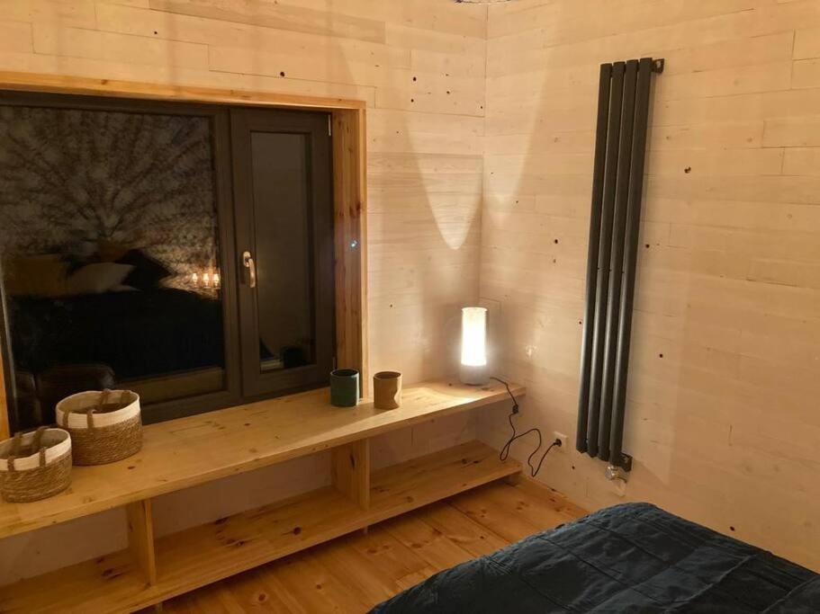 Gemuetliches Holzhaus Am See Warin Exterior foto